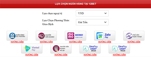 Nạp tiền 12bet